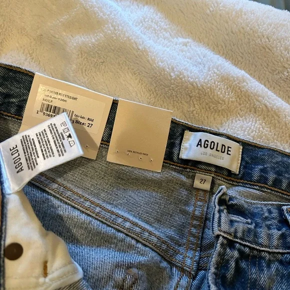 NWT Agolde Mia High Waisted Straight Jeans - Picture 5 of 6